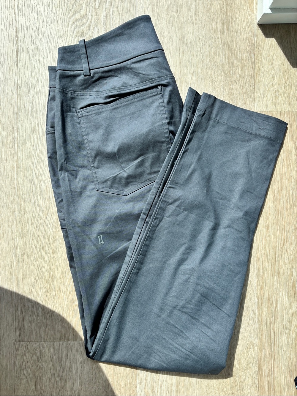 Kit and Ace Men's Charcoal Gray Chinos